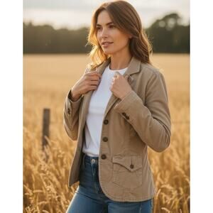 Vintage Levi's Womens M Corduroy Jacket Blazer Y2K Coastal Chic Earthcore